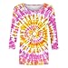 Womens 3/4 Sleeve Flower Floral T Shirts Crew Neck Fashion Casual Loose Fit Tops Ladies Work Blouse Tunic Tees Clothes