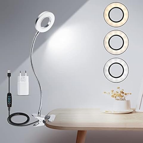 Leselampe Buch Klemme, 24 LED klemmlampe bett Cover