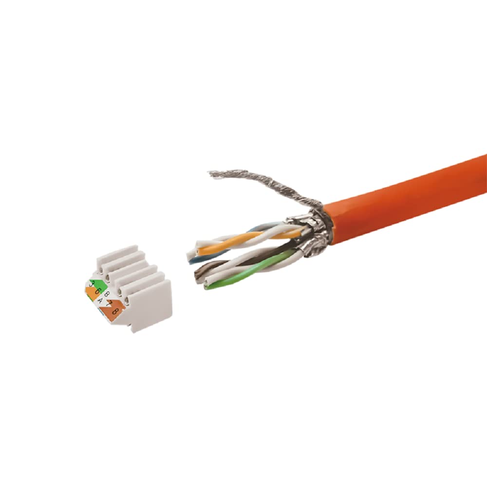 Field-Assembly Cable Connector, Cat.7, Shielded, Narrow Design