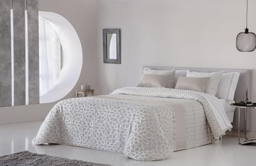 JVR | Conforter Nórdico Tamaño 180 Ligero y Cálido para Invierno – Edredón Aislante Color Beige para un Descanso Cómodo y Reparador