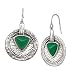 Silpada 'Emerald Isle' Natural Green Agate Drop Earrings in Sterling Silver