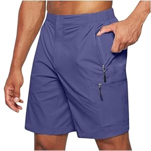 Casual Shorts Broek voor Mannen Zomer Casual Shorts Heren Lichtgewicht Wandelen Shorts Outdoor Dunne Werk Klimmen Capri Shorts met Multi Zakken Mens Brede Shorts