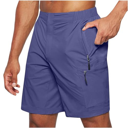 Casual Shorts Broek voor Mannen Zomer Casual Shorts Heren Lichtgewicht Wandelen Shorts Outdoor Dunne Werk Klimmen Capri Shorts met Multi Zakken Mens Brede Shorts