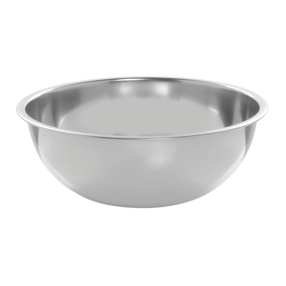 3 qt Mixing Bowl Stainless Steel - 9 16/25" Dia x 3 3/10" H by HUBERT – 3.0 quarts, Stainless Steel, Silver