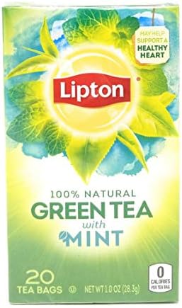 Lipton Green Tea with Mint 20 Ct (Pack of 2)