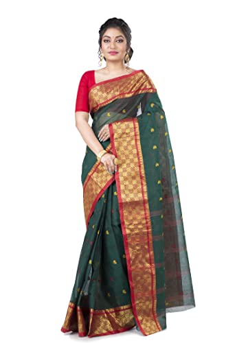 Image of Woven Tangail Pure Cotton Saree