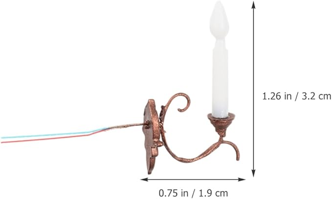 CIMAXIC 5 Miniatuur Wandlampen voor Huizen Decoratieve Mini Landschapsverlichting voor Sandtafel Diy Mini Huis Scènes Compacte Eenvoudige Installatie photo 2