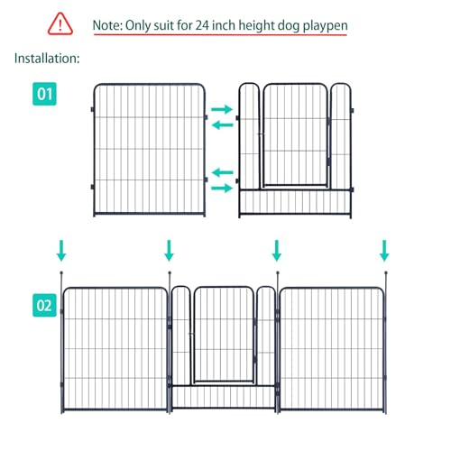 XDPET Dog Playpen Stakes, Accessories Replacing The Metal Posts of Pet Enclosures for Indoor Outdoor RV Puppy Medium Dogs Play Pens (36 inch, 4) - Thumbnail 3