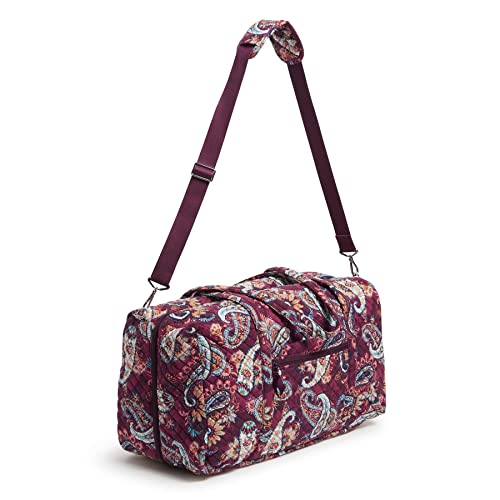 Vera Bradley Women's Cotton Lay Flat Travel Duffle Bag, Paisley Jamboree, One Size2