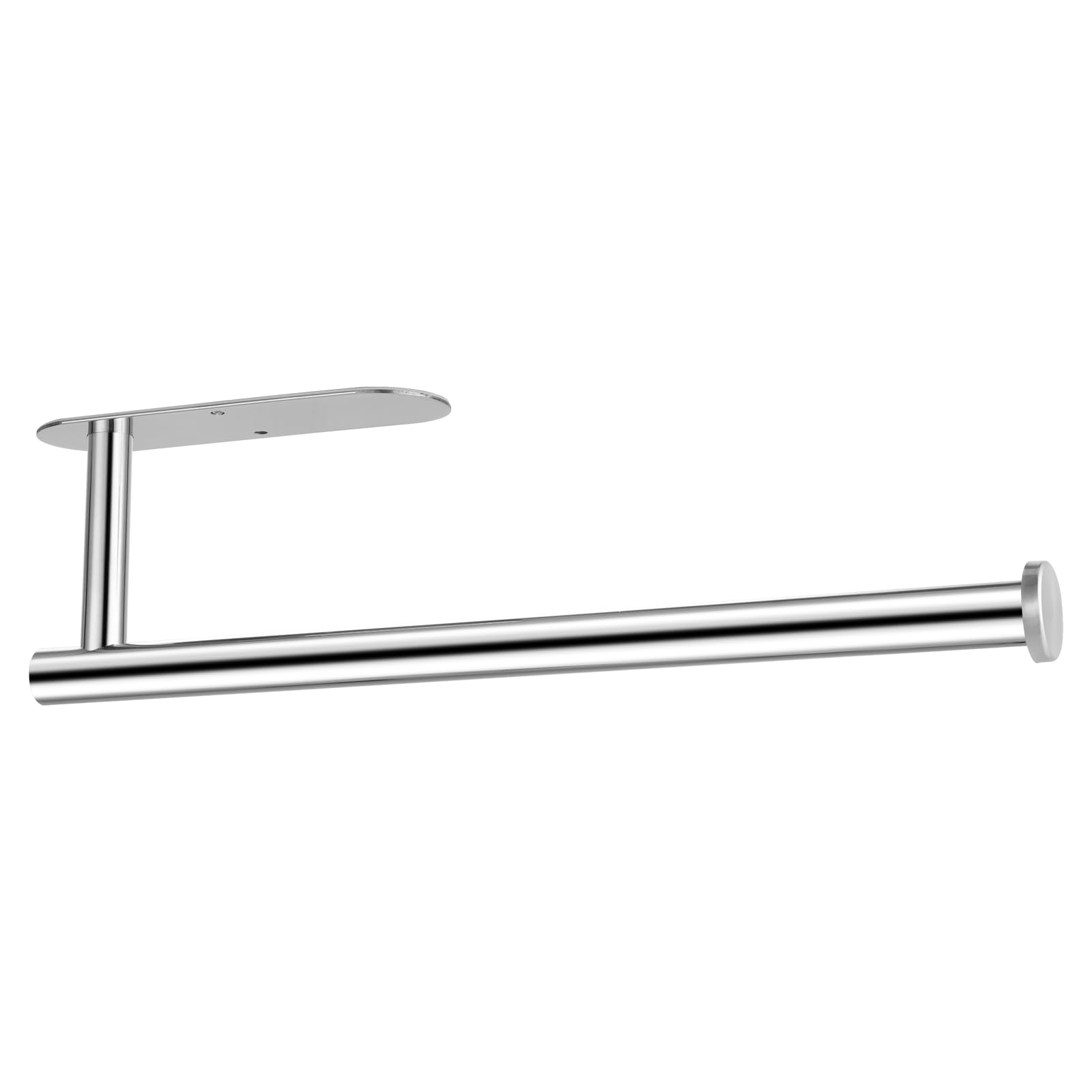 Markcco Paper Towel Holder-Under Cabinet Paper Towel Holder for Kitchen, Self-Adhesive or Screws, Wall Mounted Paper Towel Roll Rack for Kitchen, Bathroom, Stainless Steel Chrome โ image 1