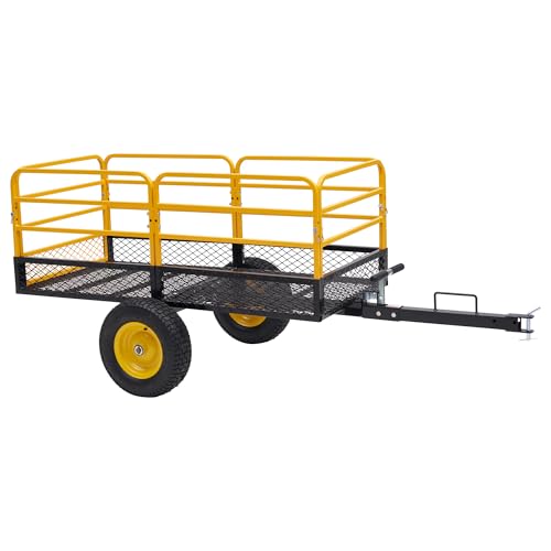 Jocisland Heavy Duty Garden Utility Trailer, 1500 Lbs 20 Cu.Ft