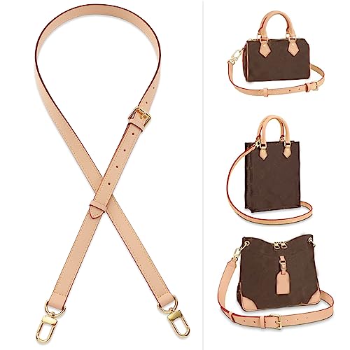Vachetta Leather Strap Adjustable Crossbody Strap for Small Bags Pochette Mini NM Eva Favorite PM MM Nano Speedy2