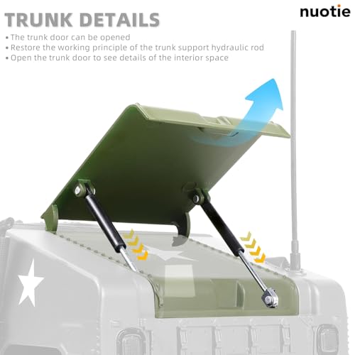 NUOTIE 1/18 Hummer H1 Vehicle Model Military Truck Off Road Vehicle Diecast Metal Model Kit Armored Car Military Multifunctional Truck Armored Car Miniature for Adults Collection or Gift - Image 5
