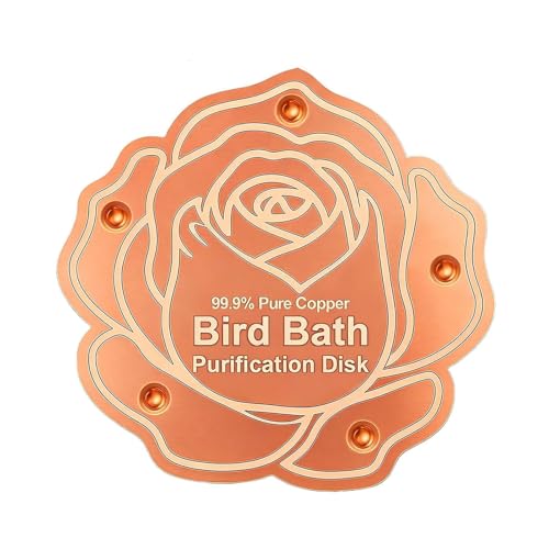Bird Bath Purification Copper | Weatherproof Physical Safe Panel | Bird Bath Maintenance Copper | For Homeowners Gardeners Outdo