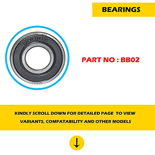 Image of NIKAVI BB02 6001-2RS Bearing (1pc)