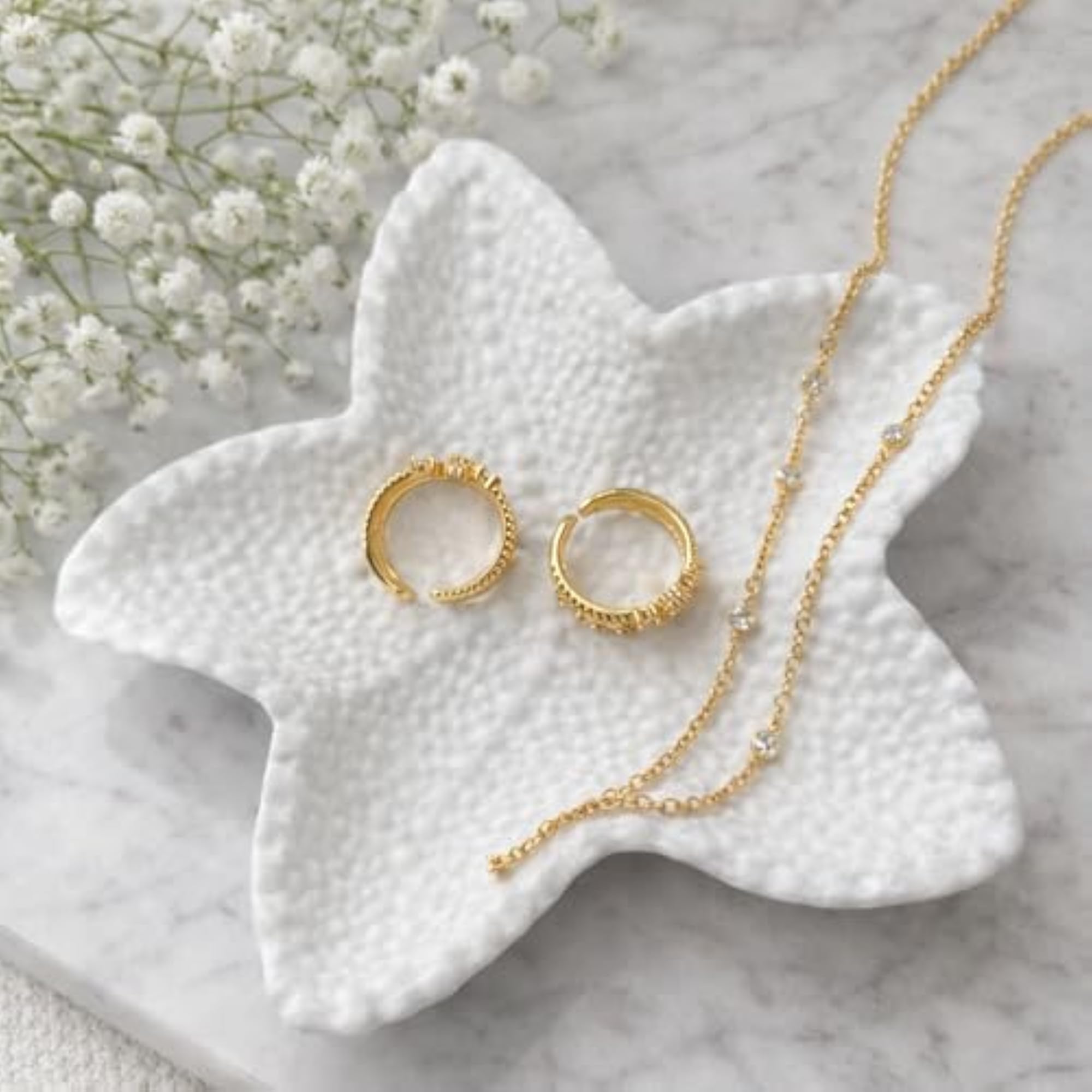 Starfish Decorative Trinket Tray for Rings & Earrings