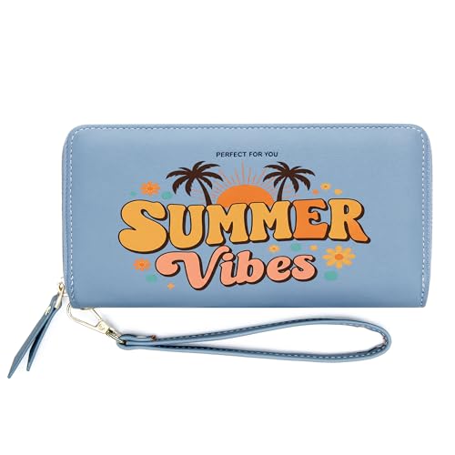 ZRTARY Personalized Summer Themed Women's Wallets,Birthday Gift,Father's Gift for Father Grandfather,Holiday Gift for Friend 1299o