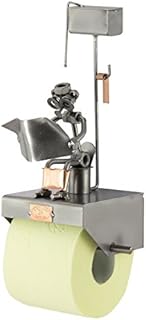 Steelman24 I Nuts and bolts sculpture LOO ROLL HOLDER I Handmade ornaments I Made in Germany I I Metal figurine
