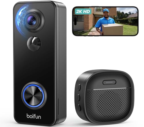 BOIFUN 180° 2K Wireless Doorbell