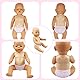 IKOPFLN 8 Stück Puppenhöschen, puppenzubehör Windeln, wickeltasche Puppe, für Babypuppen 35-45 cm
