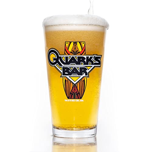 Star Trek Gifts: Quark's Bar Pint Glass Star Trek | Deep Sace 9 |The Next Generation | Star Trek Beyond | Thinkgeek | 16oz | Officially Licensed | Special Edition