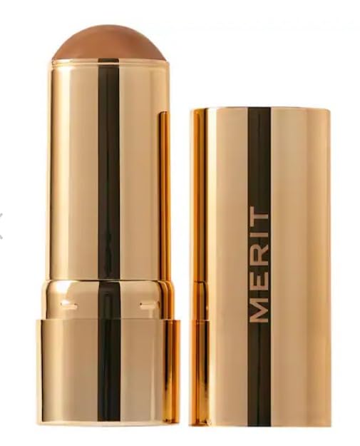 MERIT Bronze Balm Sheer Sculpting Bronzer 0.44 oz / 12.5 g (Leo (med deep skin), standard)