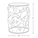 FirsTime & Co. Bronze Bird and Branches End Table, Bedroom Nightstand and Living Room Side Table, Round, Metal and Glass, Cottage, 22 x 16.5 Inches