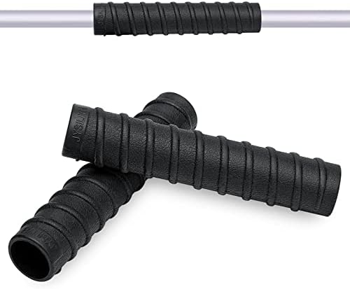 Hagsfire Kayak Paddle Grips, Kayak Accessories, 2Pcs Non-Slip Silicone Kayak Wraps, Kayaking Accessories for Take-Apart Paddles, Blister Prevention, Fits for Kayak Paddle Diameter Up to 1.18” (Black)