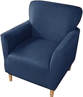 Vista 13 de XMAYODS Funda elástica para silla de club, fundas para silla de bañera, funda suave para sillón, protector de muebles extraíble, funda para silla