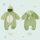 MK MATT KEELY Baby Jungen Mädchen Strampler 2-20 Monate Baby Winter Kleidung Neugeborene Warm Hoodie Schlafanzug,Grün Dinosaurier,2-6 Monate
