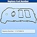 11127588418 Valve Cover Gasket Set for BMW 228i 320i 328i 428i 528i X1 X3 X4, E84 E89 F07 F10 F11 F15 F16 F20 F21 F22 F23 F25 F26 F30 F31 F32 F33 F34 2012 2013 2014 2015 2016 2017 2018 2.0L L4