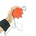 Sfera da polso rimbalzante, 1/2/6 pezzi, fascia elastica in gomma per esercizi di rimbalzo, giocattolo sportivo con spugna di ritorno, giocattolo elastico per attività del bambino 2 pezzi