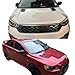 TuTuYa 1 Pair Universal Car Hood Vent Louver Scoop Cover Air Flow Intake, Car Hood Scoop Vent Bonnet Cover Decorative Universal, Gloss Black