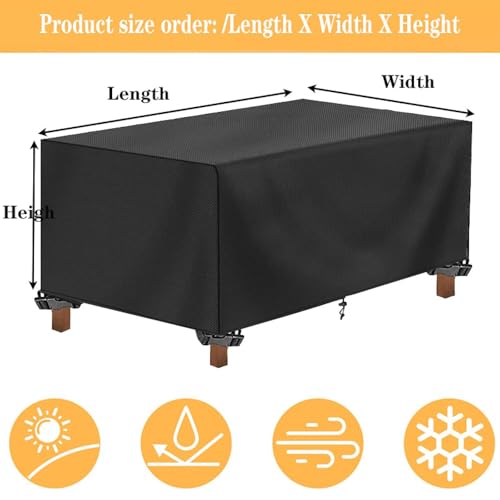 Housse de protection pour meubles d'extérieur 300x180x120cm imperméable - 4