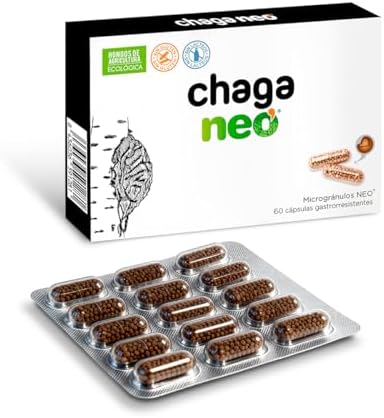 Extracto Seco de Chaga | Hongo Siberiano | Complemento Alimenticio para Favorecer el Sistema Inmunológico | 60 Cápsulas 