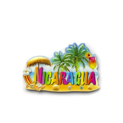 Imán decorativo de resina con diseño tropical para nevera miniatura 5