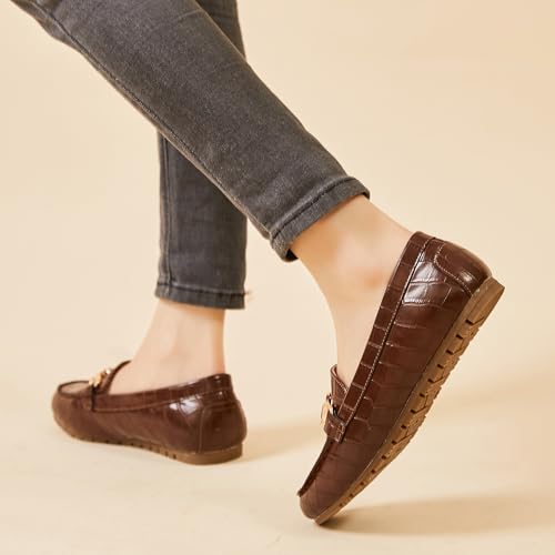 Image of Cvistpieo Loafers for Women Business Casual Shoes Comfortable & Lightweight Penny Loafers Slip On Work Flats