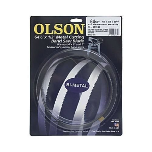 Olson 82164 Metal Cutting Band Saw Blade 641/2" Long X 1/2" Wide 1014