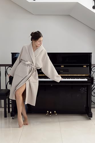 SALBAKOS 100% Turkish Cotton Waffle Robe for Women & Men | Heirloom Quality | Hotel & Spa Collection Unisex Wafle Robe4