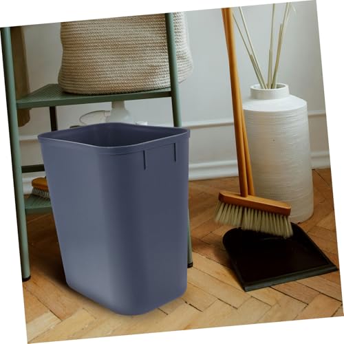 Cubo de basura cuadrado 15l gris contenedor compacto de plástico 3