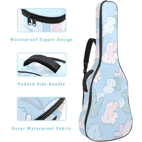 Housse guitare acoustique imperméable à poches multiples pour transport sécurisé - 4