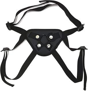 Strap on Harness for Women Black Strapless Panties with Adjustable Belt for Couples- IOE, Black, Large