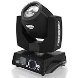 7R 230W Beam LED Stage Lights Moving Head Lights, Stage Light DJ Light 17 Gobos and 14 Colors DMX512 Control with Sound Activated for Wedding DJ Party Stage Lighting Party, Black