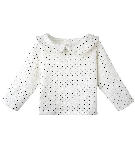 Toddler Little Girls Doll Collar Long Sleeve T-Shirt