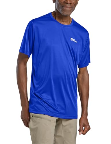 Jack Wolfskin Tech T M T-Shirt, Vibrant Blue, XL Uomo