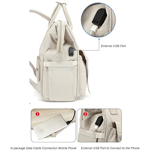 Sac à dos à langer bébé multifonction grand format imperméable couleur bleu clair