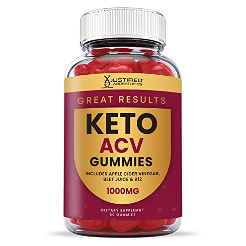 Justified Laboratories Great Results Keto Acv Gummies 1000Mg With Pomegranate Juice Beet Root B12 60 Gummys #TOP2