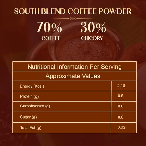 Image of Bevzilla Instant Filter Coffee Powder - South Blend | 70% Coffee, 30% Chicory | 100g (50g x 2 Packs) | No Added Sugar | Bold Taste | Quick Preparation