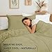 DORMORA Duvet Cover Set Queen Size Silky Soft Cooling, Rayon Blend from Bamboo, Breathable Durable Bedding for All Seasons, Include 1 Duvet Cover 90