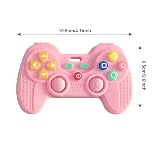Image of Hooku Silicone Teething Toys for Babies 0-6 Months, Teethers for Babies 6-12 Months, Remote Teether for Baby, Sensory Toys for Babies, Baby Chew Toys